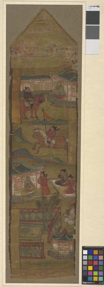 图片[5]-banner; painting; 幡(Chinese); 繪畫(Chinese) BM-1919-0101-0.92-China Archive